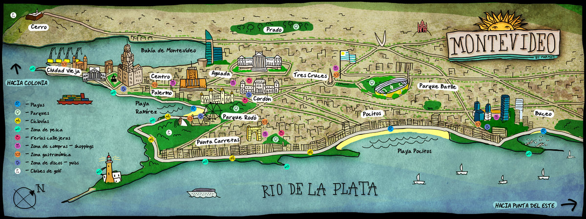 Montevideo, Uruguay by Marcelo Mattos – They Draw & Travel