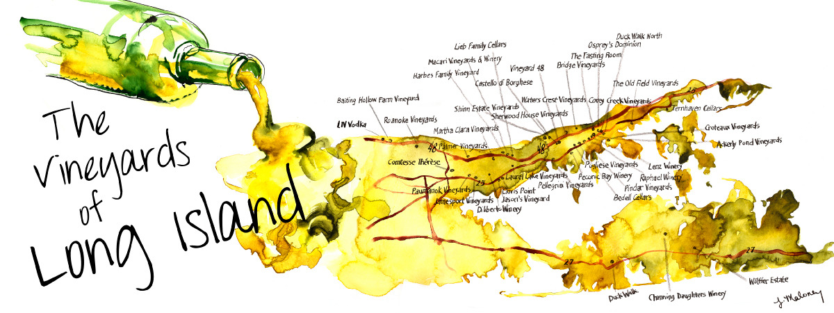 Vineyards of Long Island, New York