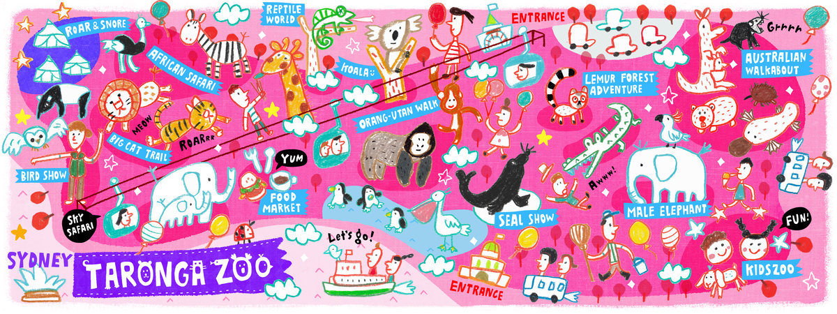 Taronga Zoo Sydney by Aunyarat Watanabe – They Draw & Travel